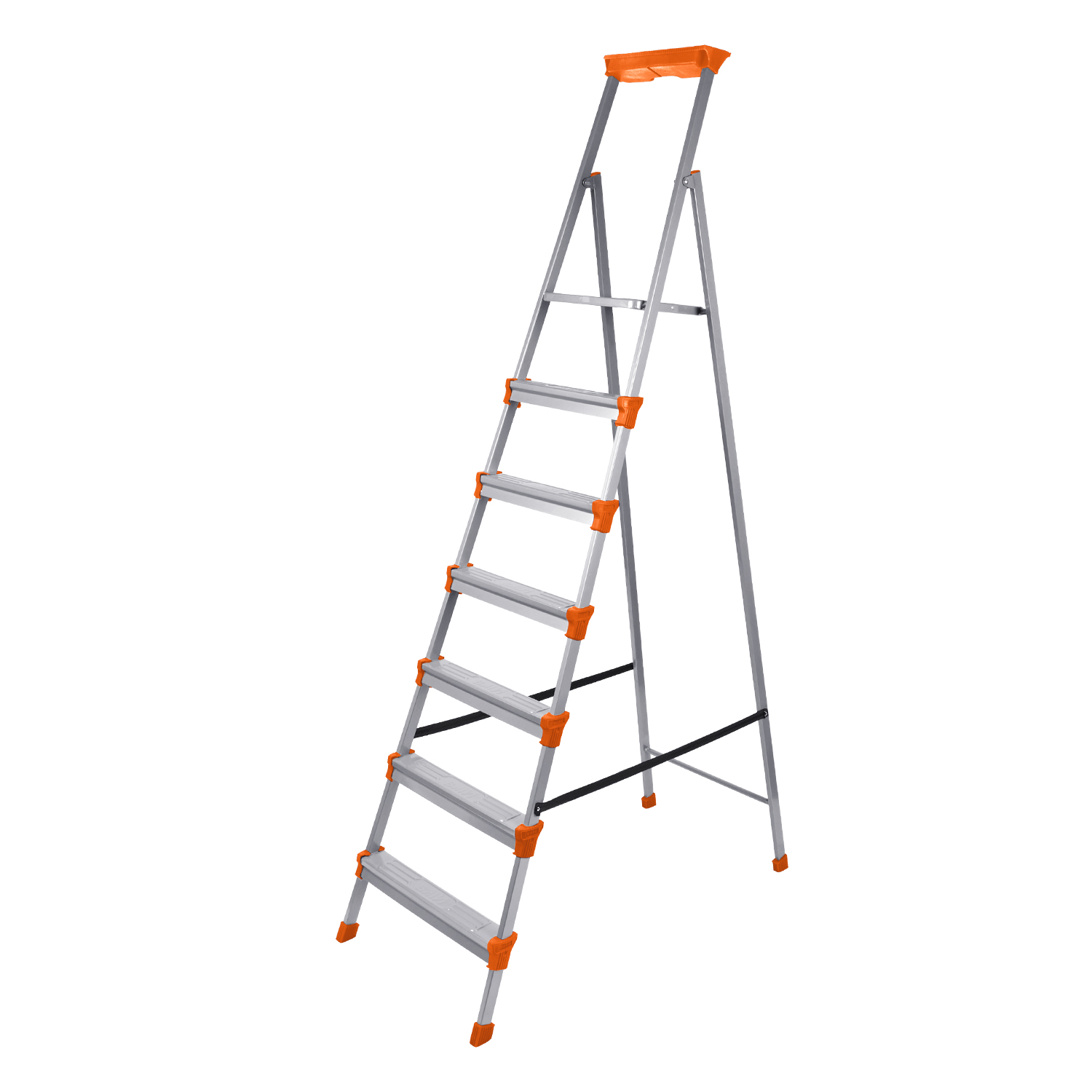 Стремянка стальная 7 ступеней, выс.верхн. пл.1,51м СМ7 "Ника" *1