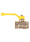 Кран шаровый 1/2" (Ø15) ГАЗОВЫЙ М/М ручка GAZ LD Pride 47.15. (аналог ЖЕ26) *1/18