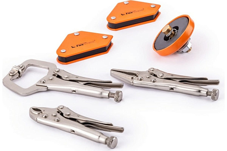 Приспособление для сварки: угольник магнит/клемма магнит/струбцина MULTI-6 FoxWeld*1/12