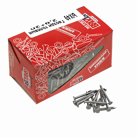 Гвозди толевые 2,0*20 400гр BROZEX *10