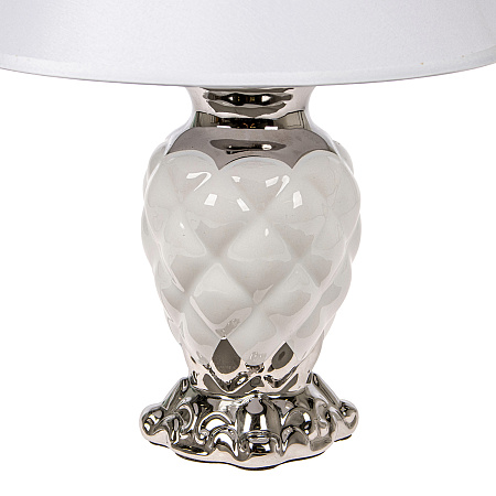 Лампа настольная 11019-0.7-01SW  Е27 40Вт (керамика+абажур) *1/24