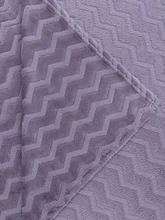 Плед 150*200см фланель жаккард зигзаг сиреневый TF FNZ DKLI3 050/2022 NC Absolute *1