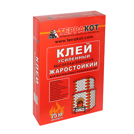 Клей для плитки жаростойкий 25 кг Терракот *1/48