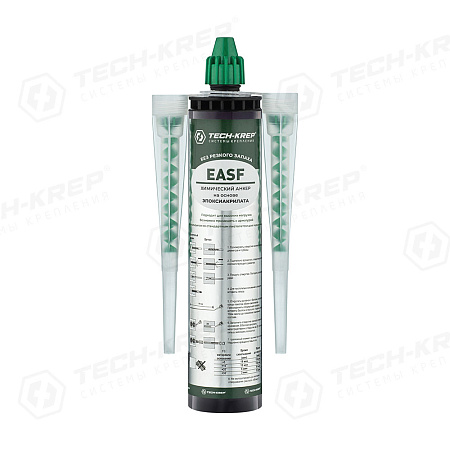 Анкер химический 2-х компонентный д/высоких нагрузок без запаха 300мл EASF TECH-KREP *1/12