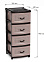 Комод пластм. 4 ящика выс.980мм, шир.480мм, гл.380хмм Коричневый М1356 "ЗПИ "Альтернатива" *1