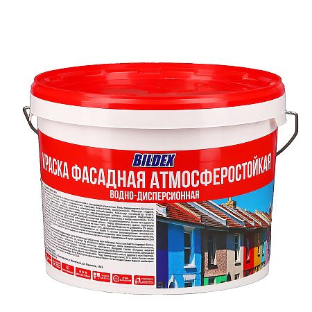 Краска акриловая фасадная 14 кг BILDEX матовая  *1/48