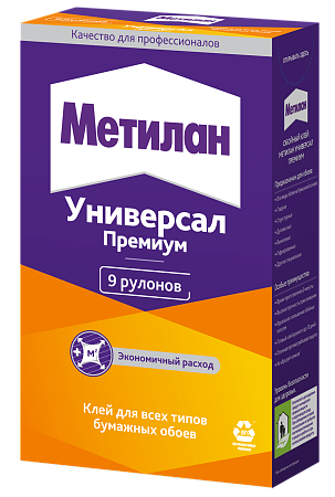 Клей для обоев универсальный 250г "Метилан Универс. Премиум" 586526  45м2 *1/18