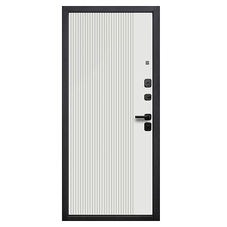 Дверь металлическая 10 см Кантри эмалит белый 860х2050 ПРАВАЯ ФЕРРОНИ *1