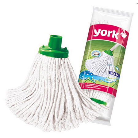 Насадка сменная д/мытья пола верёвочная х/б 145г "MAXI" 073020 "York" *1/24