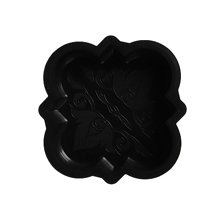 Форма для тротуарной плитки "Клевер Краковский Гладкий" малый 24х 24 х 4 см Ф11021 *10/1500