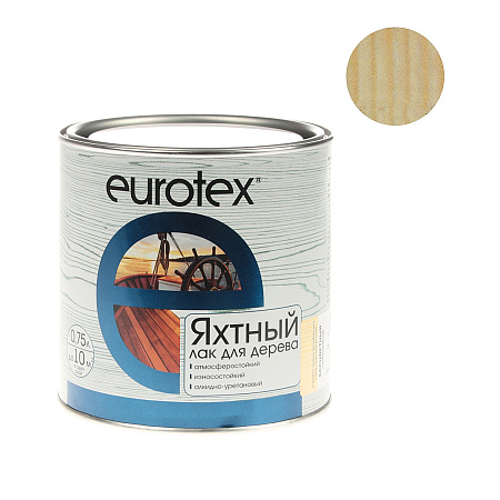 Лак алкидно-уретановый яхтный глянцевый  0,75 л Eurotex *1/6/576