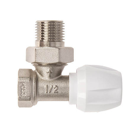 Клапан радиаторный регулирующий угловой 1/2"(Ø15) М/П CTM CARAVH12 *1/15