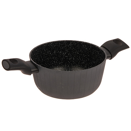 Кастрюля алюмин. антипригарная "Jarko" "Terra" д/ИНДУКЦ.плит 2,5л d20см Стек.кр. JTr-220-11 *1/3