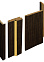 Коробка ПВХ телескопическая КЕДР Венге 80*2050мм с УПЛОТНИТЕЛЕМ BROZEX-WOOD *2