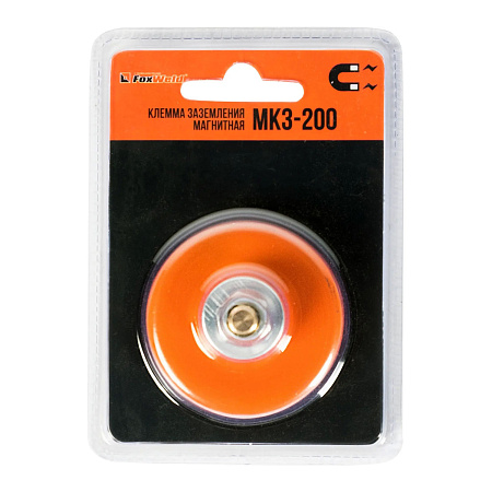 Клемма заземления 200А магнитная МКЗ-200 арт.5397 FoxWeld *1/12/48
