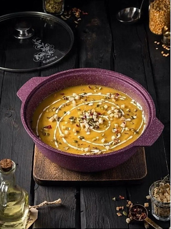 Кастрюля алюм. литая а/приг. Kukmara "Trendy style" Mystery "жаровня" 3,0л Ст.кр. ж31tsm *1/5