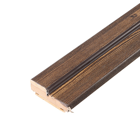 Коробка ПВХ телескопическая ОРЕХ 80*2050мм с УПЛОТНИТЕЛЕМ BROZEX-WOOD *2