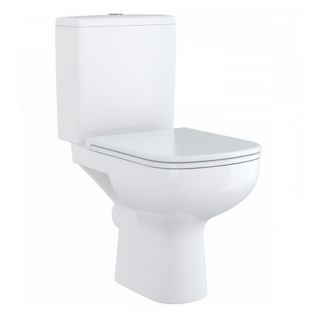 Унитаз-компакт COLOUR CLEAN ON 011 3/5 кр.дюр. slim lift,easy-off,  белый Cersanit *1/9