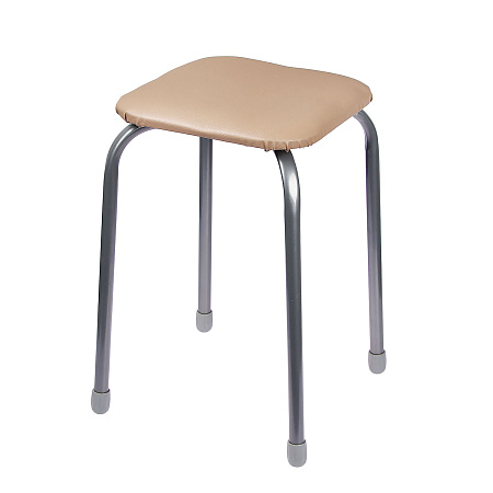 Табурет с мягким квадр.сидением, металл.опоры с dтруб 20мм "Эконом 3" цвета:"микс" ТЭ3 "Ника" *10