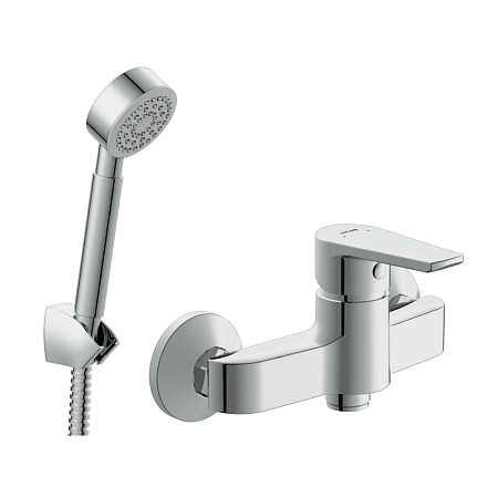 Смеситель д/душа Cersani VERO + душ. лейка, шланг, держатель д/лейки 64510 *1