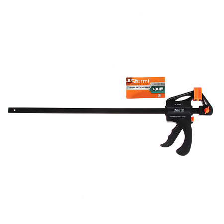 Струбцина пистолетная быстрозажимная 450*60мм STURM  1078-04-45   *1/6/24