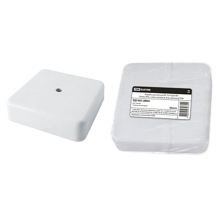 Коробка распаячная  ОП 75х75х20мм  IP40  белая, клем.колодка TDM SQ1401-0904 *1/100