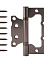 Петля без врезки 100*75*2,5мм ГРАФИТ GRF Code Deco *1/25/100