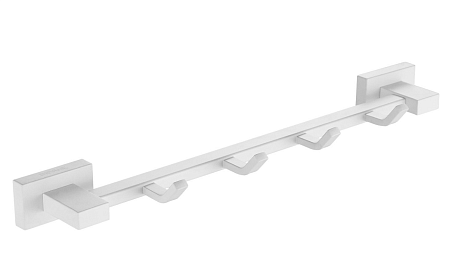 Крючок на планке 4 шт. белый SHEVANIK SG5641C *1/30