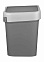 Контейнер д/мусора пластм. с откидной+"плавающей" крышкой 10л "SMART BIN",крепл.д/пак. 434214711*1/4