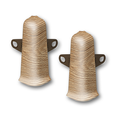 Внешний угол с держателем ИДЕАЛ ДЕКОНИКА, 221 Дуб янтарный 70ММ (уп.2шт)  *10/100