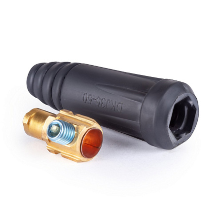 Вилка кабельная 250А сечение кабеля 35/50мм2 (комплект2шт)  Varteg FoxWeld *1