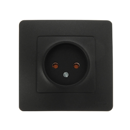Розетка "BLANCA" СП 1-мест. антрацит 16А 250В  BLNRS000016  *10/20