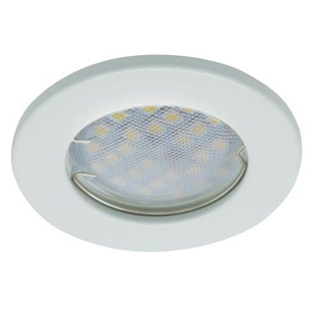 Светильник встраиваемый MR16 DL90 GU5.3 Ecola плоский Белый FW1611EFY *10/200