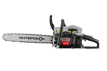 Пила цепная бензиновая 2Т 2,8л.с 52см3 шина45см цепь72зв.шаг0,325"паз1,5мм ПЦБ 152 ИНТЕРСКОЛ *1/2