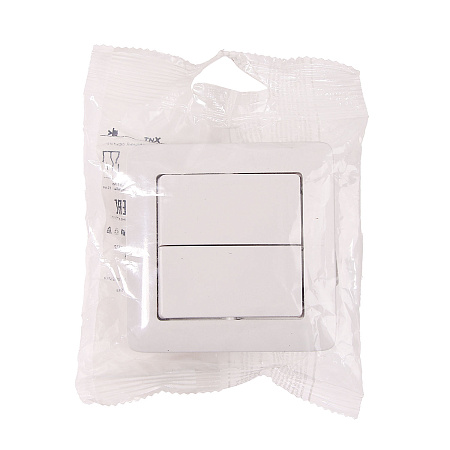 Выключатель "Хит" СП 2кл. белый ВС56-234-б  *10/96