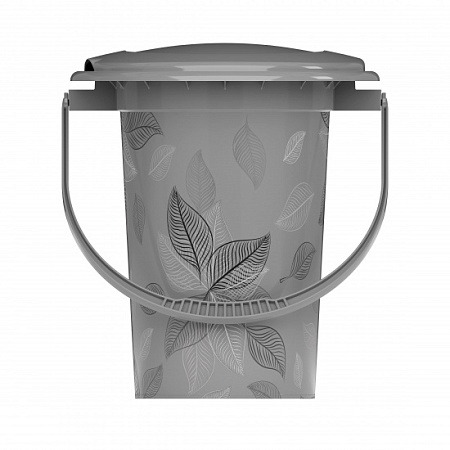 Ведро пластм."туалет" 17л с рис. "Парма" М2330 (ЗПИ "Альтернатива") *5/10