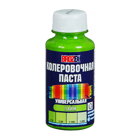 Колер паста лайм №33 0,1 л BROZEX *6/108