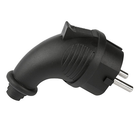 Вилка угловая КАУЧУК Smartbuy 2P+PE 16А 230В IP44 (SBE-16-P09-R)   *1/200