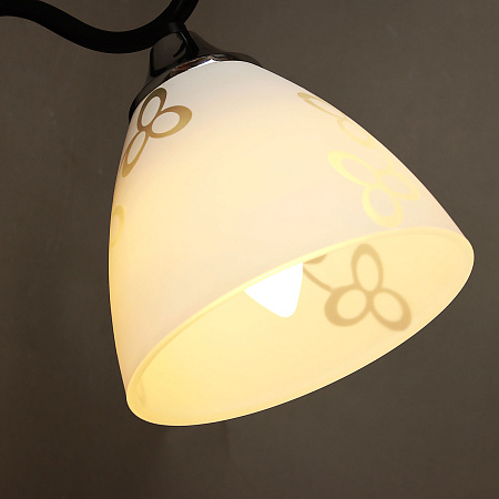 Бра N1897/1W BK+CH E27 1*40Вт (200*300*140)  VERNER LIGHTING *1