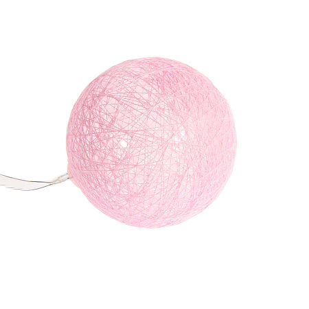 Гирлянда Нить 5м 20LED белый Клубки серо-розовые прозрачная нить 200V IP20 5985175  *1/20