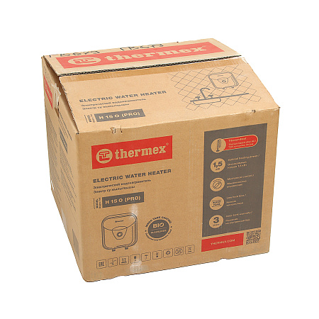 Водонагреватель электрический накопительный THERMEX H 15 O над мойкой (pro) *1