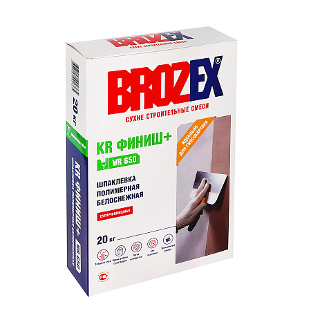 Шпаклевка полимерная WR 650 KR Финиш+ 20 кг BROZEX *1/56