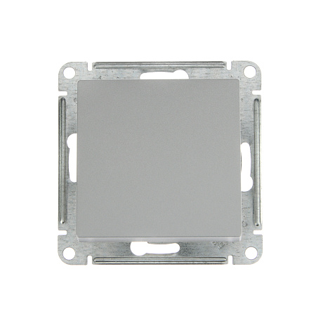 Механизм выключателя "ATLAS DESIGN" 1кл. алюминий (сх.1) 10АХ SchE ATN000311  *10/60