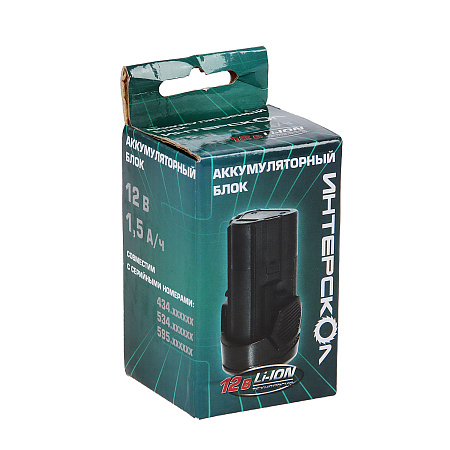 Батарея аккум. 12В 1,5Ач LI-ION АПИ-1,5/12 к шуруповертам ИНТЕРСКОЛ *1**