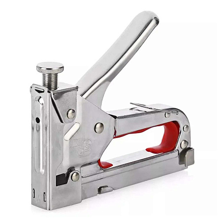 Степлер мебельный тип 53 скоба 4-14 мм металлический регулируемый арт.810414 VIRA *1/10/40