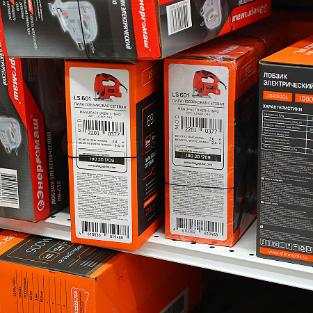 Лобзик электр. 690Вт 0-3000ход/м дер-65мм мет-6мм алюм-8мм винт-ой зажим LS 601 THE ONE PATRIOT*1/10