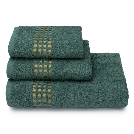Полотенце махровое 50*90см Graph цв.18-5718 зеленый 400г/м2 ПЛ-2601-5241 *5/20