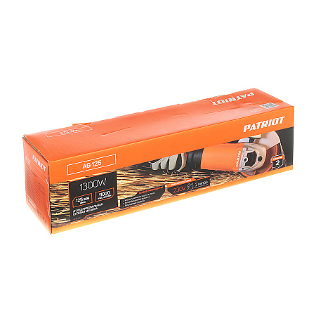 Шлифмашина угловая 125мм 1300Вт 6000-11000об/мин М14 AG 125 PATRIOT *1/6
