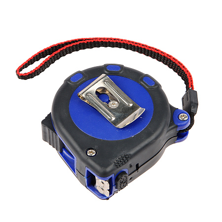 Рулетка  2м х16мм резино-пластик. корпус стальная лента фиксатор магнит арт.2501510 T4P *1/12/180