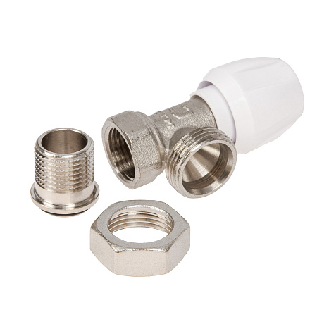 Клапан радиаторный регулирующий угловой 1/2"(Ø15) М/П CTM CARAVH12 *1/15